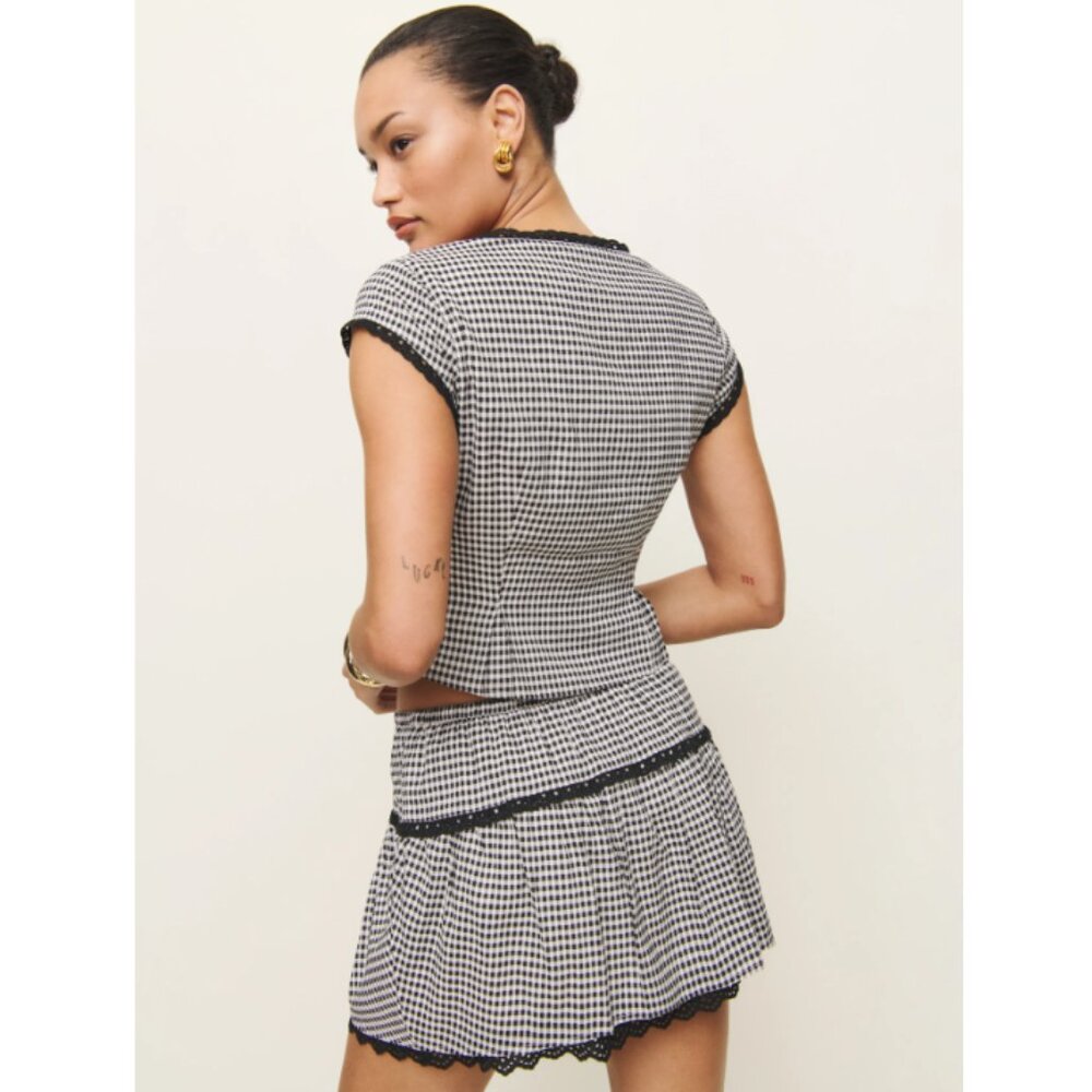 Reformation Valetta Two Piece - Remy Check - Picture 4 of 9